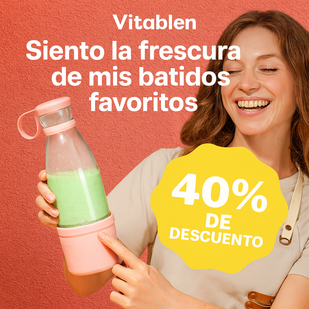 BOTELLA BATIDORA PORTATIL VITABLEN