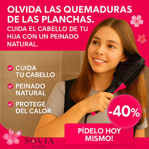 CEPILLO SECADOR RIZADOR 3 EN 1 ✨ BREZETWIST™🫰🏾