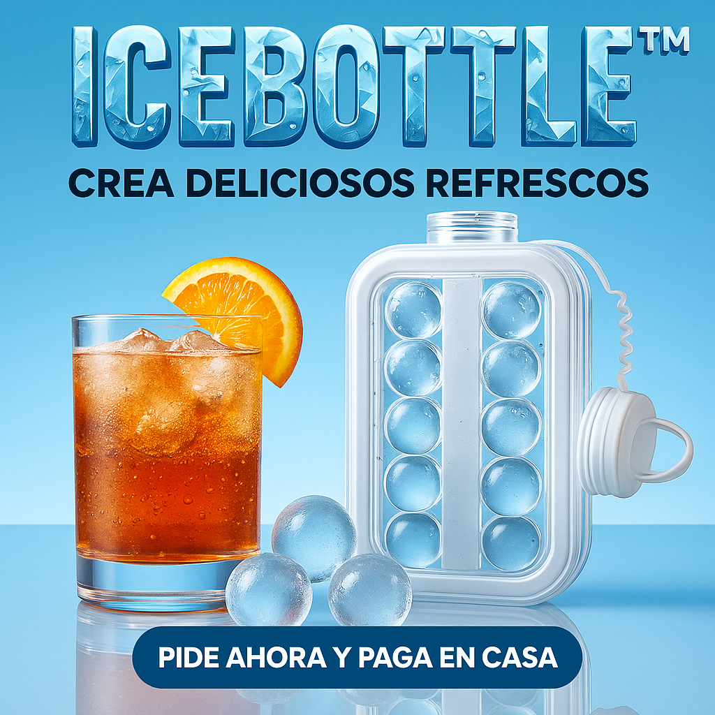 CUBIERTA DE HIELO EN FORMA DE BOTELLA  ICEBOTTLE™ 🧊