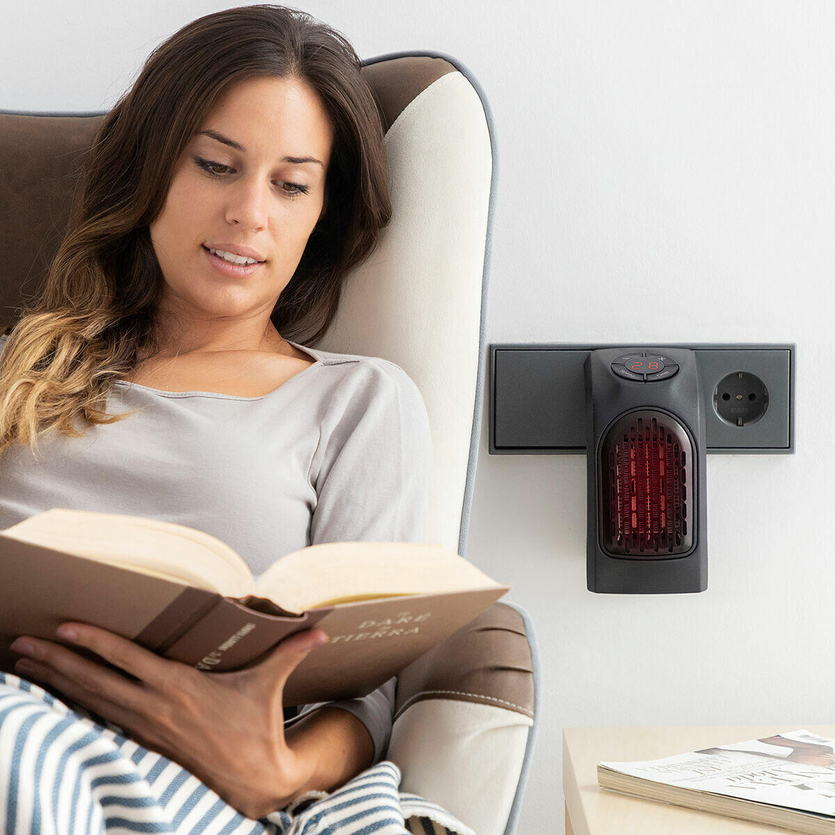 MINI CALEFACTOR CON ENCHUFE DE PARER WarmPod™ 400W