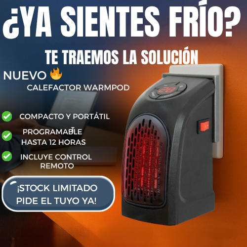 MINI CALEFACTOR CON ENCHUFE DE PARER WarmPod™ 400W